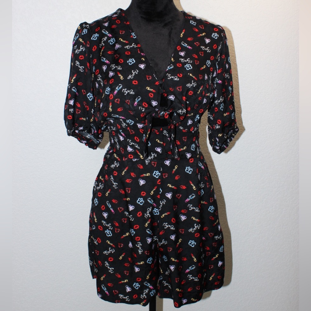 Maje Inobi Printed Floral-Jacquard Playsuit | Size 36 (US 2)